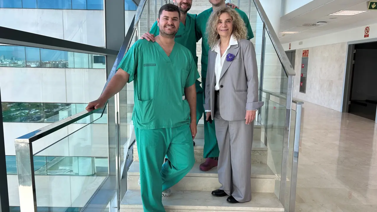 El equipo investigador de la Fe, integrado por los doctores Pablo Ulldemolins, Juan Pedro Menc&iacute;a y Arthur Maes, bajo la coordinaci&oacute;n de la doctora Teresa Bas. | ICAL