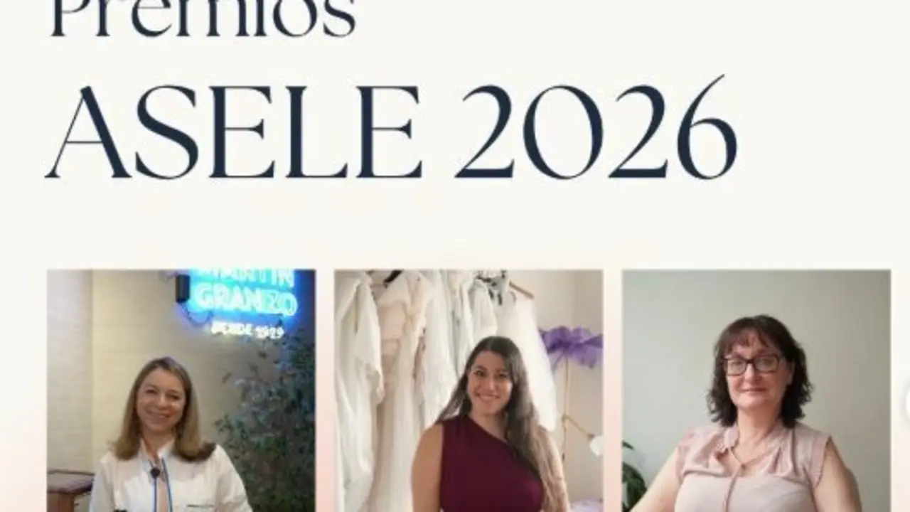 Las tres galardonadas de esta edici&oacute;n en Asele. 