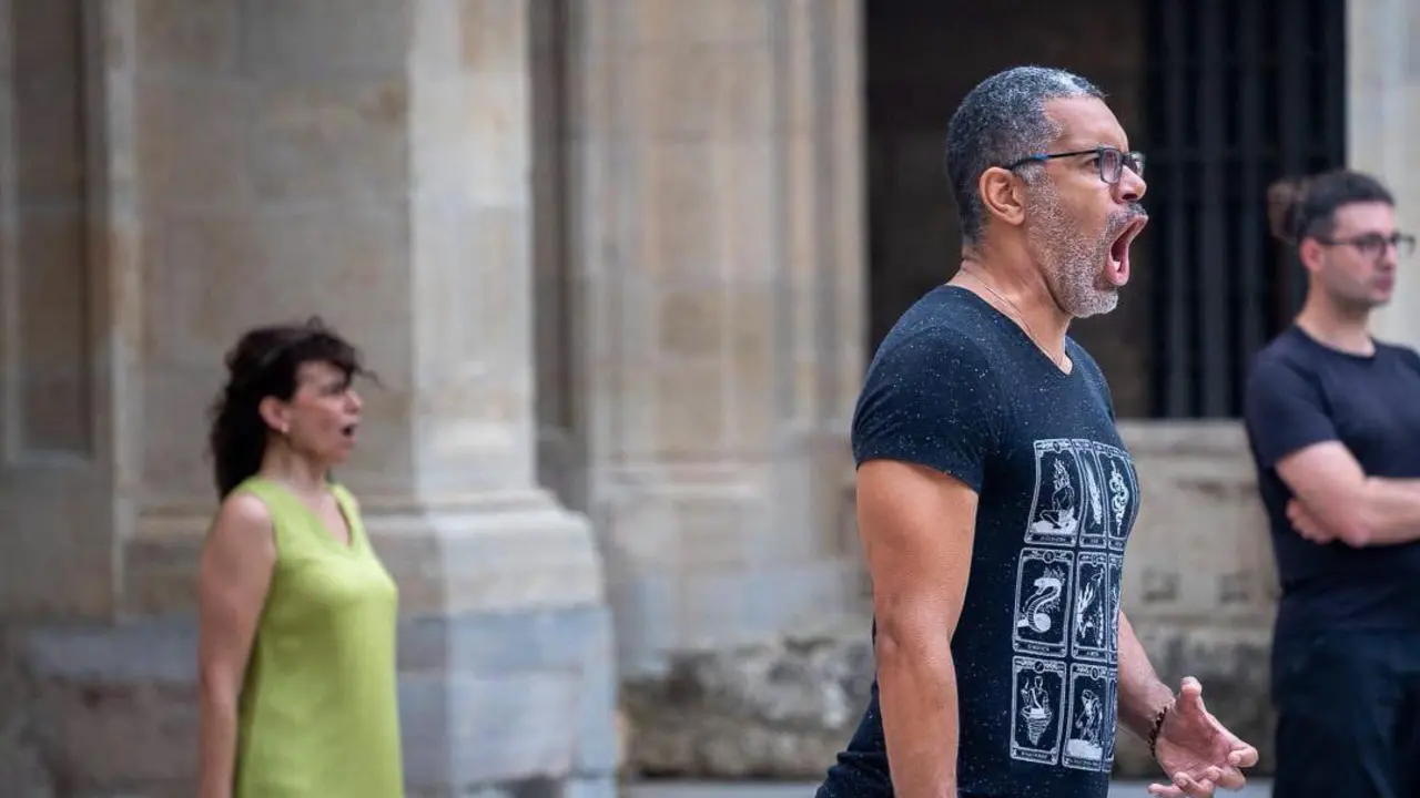 &Uacute;ltimos preparativos para el estreno la &oacute;pera Urraca I. | FOTOS: &Oacute;PERA FUERTEVENTURA
