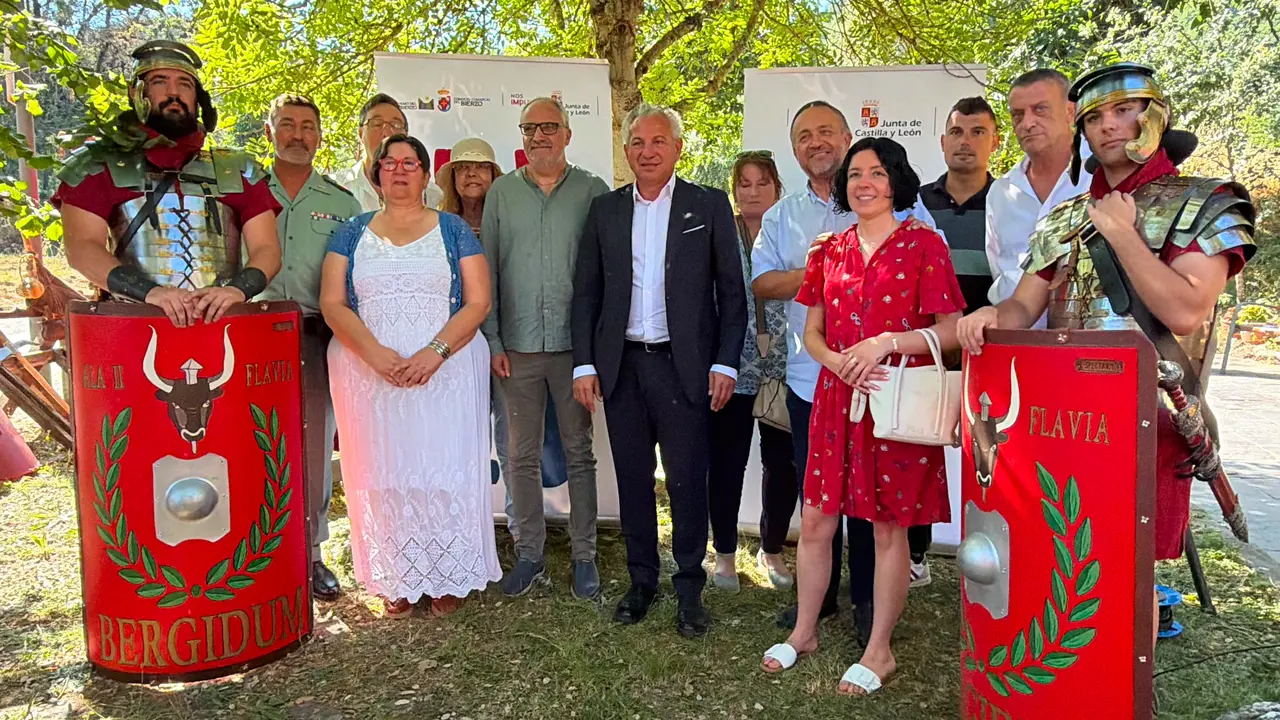 El delegado del Gobierno en Castilla y Le&oacute;n, Nicanor Sen, participa en el III Lvdvs Avrvm, en el Centro de Recepci&oacute;n de Visitantes de Las M&eacute;dulas (Le&oacute;n)