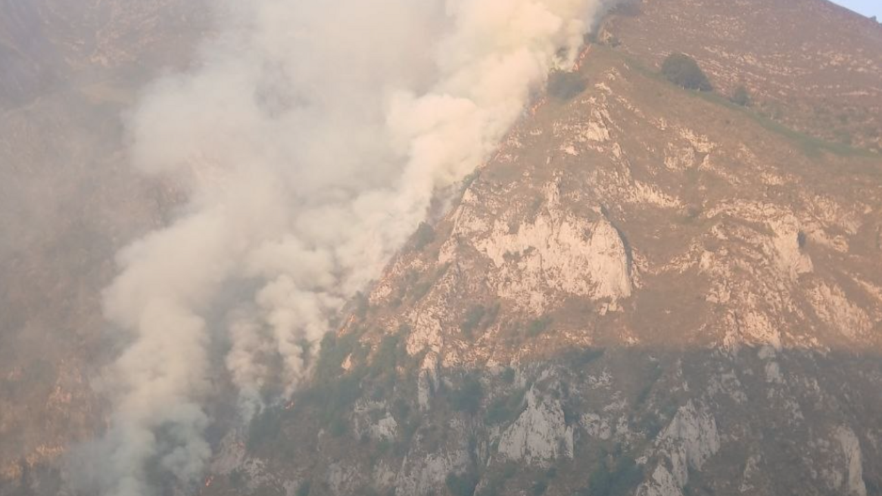 Incendio Ribota de Sajambre