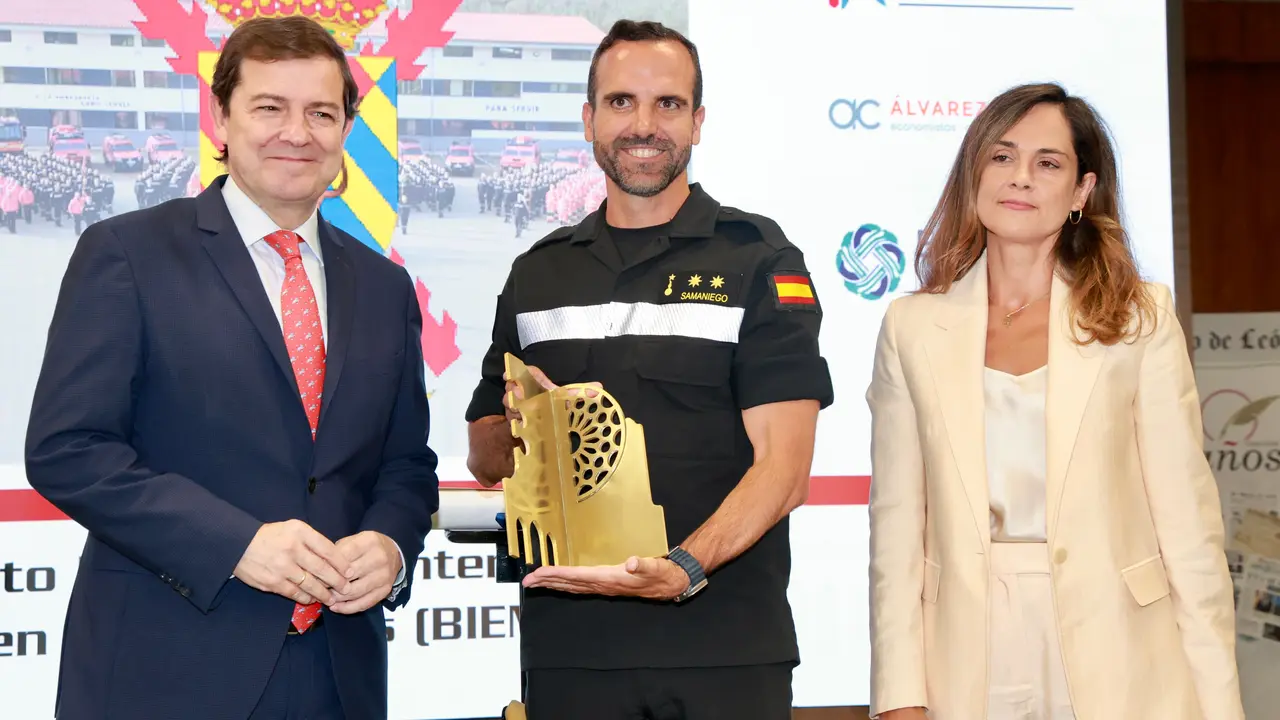 El presidente de la Junta de Castilla y Le&oacute;n, Alfonso Fern&aacute;ndez Ma&ntilde;ueco, participa en el acto de entrega de la XX edici&oacute;n del Premio Diario de Le&oacute;n al Desarrollo Social y los Valores Humanos. Campillo. Ical