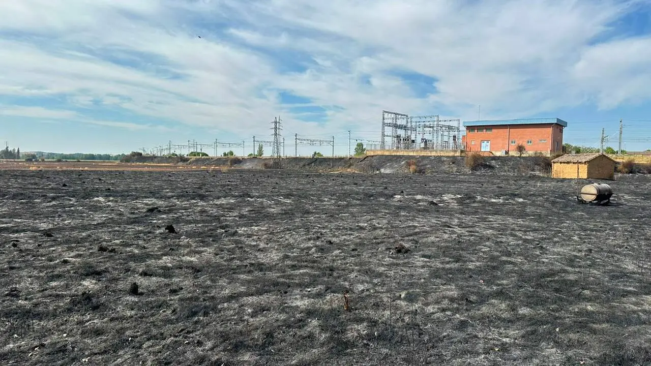 Incendio en Sahag&uacute;n