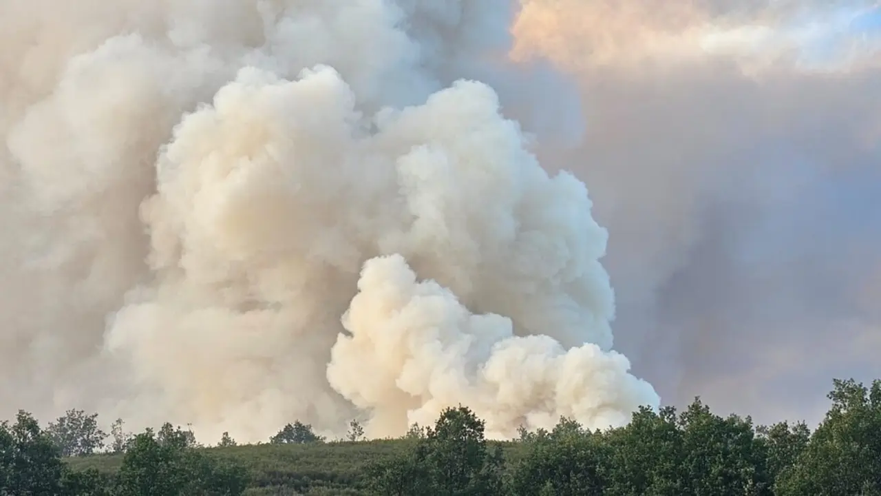 Incendio de Valdesamario. Murias de Ponjos. Le&oacute;n24horas