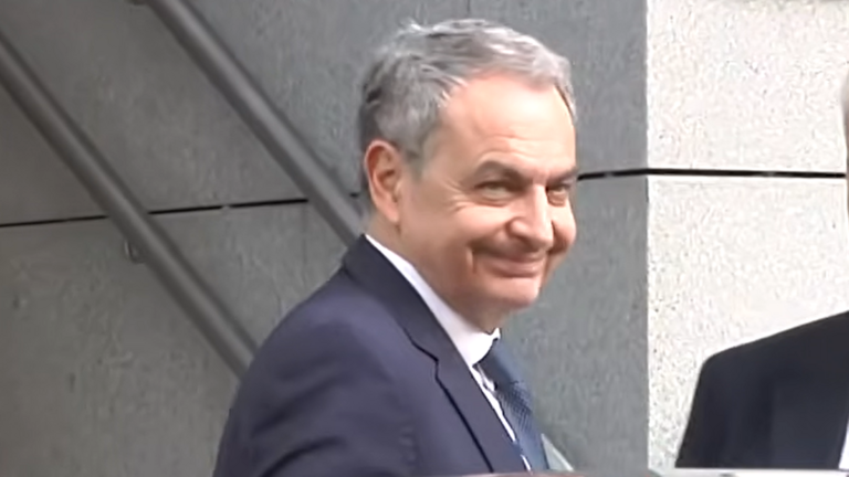 Jos&eacute; Luis Zapatero llegando a la Audiencia Nacional.