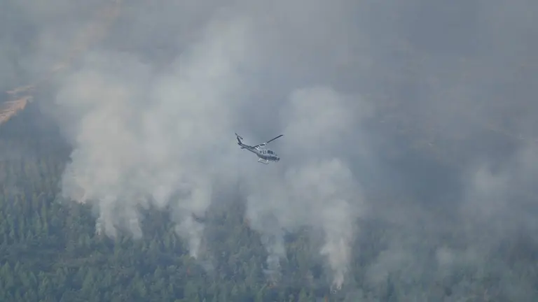 Incendio en las localidades de Turienzo Casta&ntilde;ero y San Pedro Casta&ntilde;ero (Le&oacute;n). C&eacute;sar S&aacute;nchez. Ical