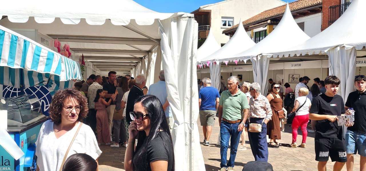 Puestos de la XVIII Feria del Dulce en Benavides de Órbigo. LEÓN 24 HORAS