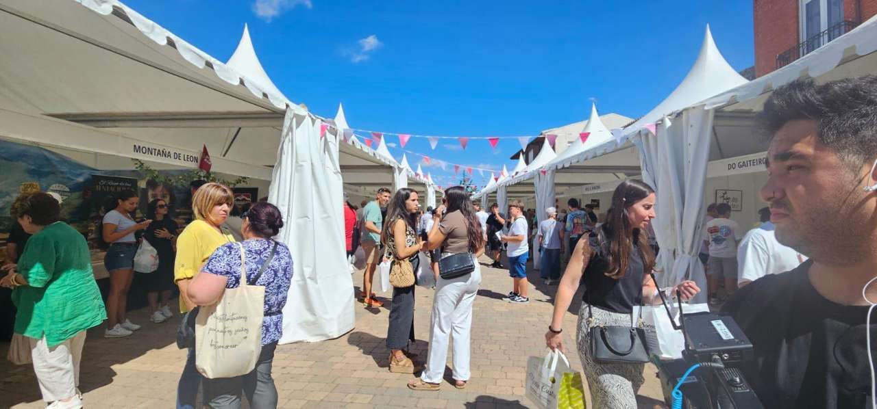 Puestos de la XVIII Feria del Dulce en Benavides de Órbigo. LEÓN 24 HORAS