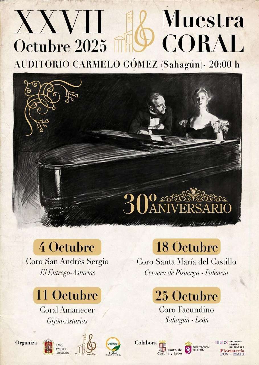 Cartel de la muestra coral