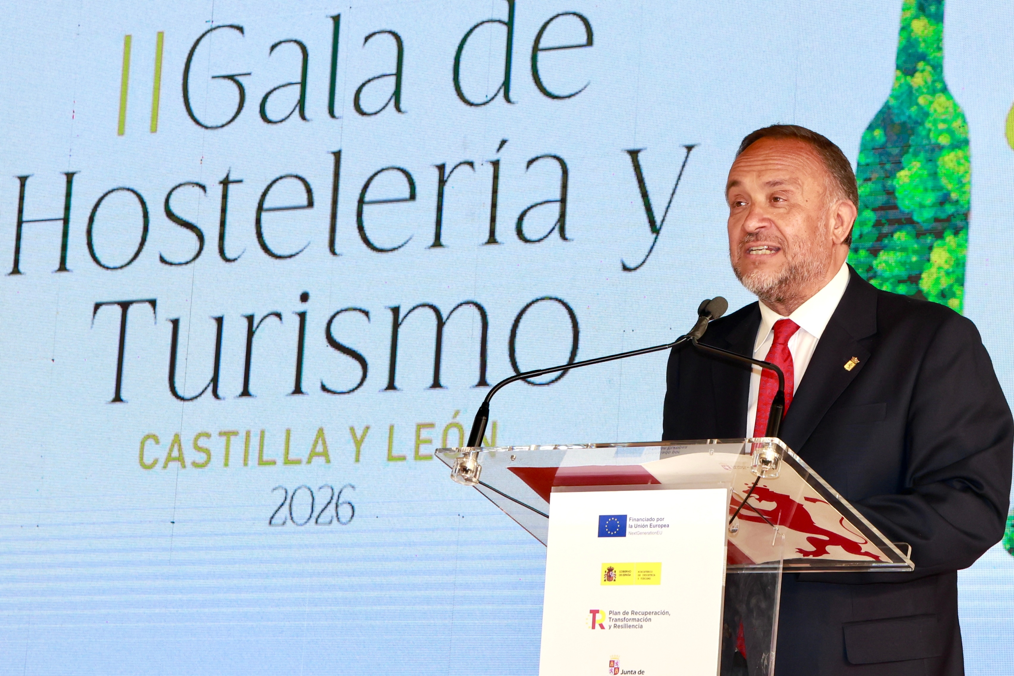 El consejero de Cultura, Turismo y Deporte de la Junta, Alberto Díaz Pico, participa en la II Gala de Hostelería y Turismo de Castilla y León, bajo el lema ‘La sostenibilidad social del sector’.