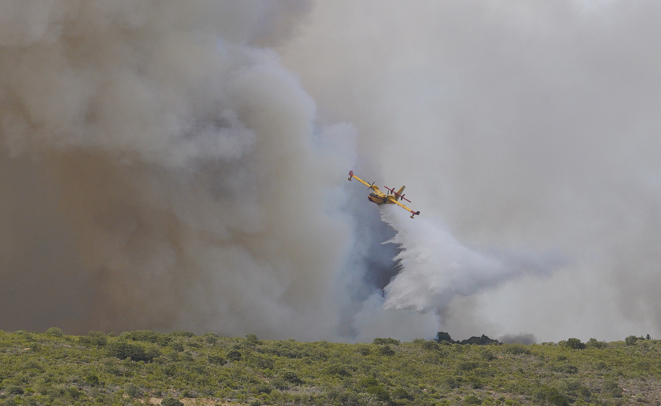 Incendio en la localidad de San Vicente de Arganza (León). César Sánchez. Ical