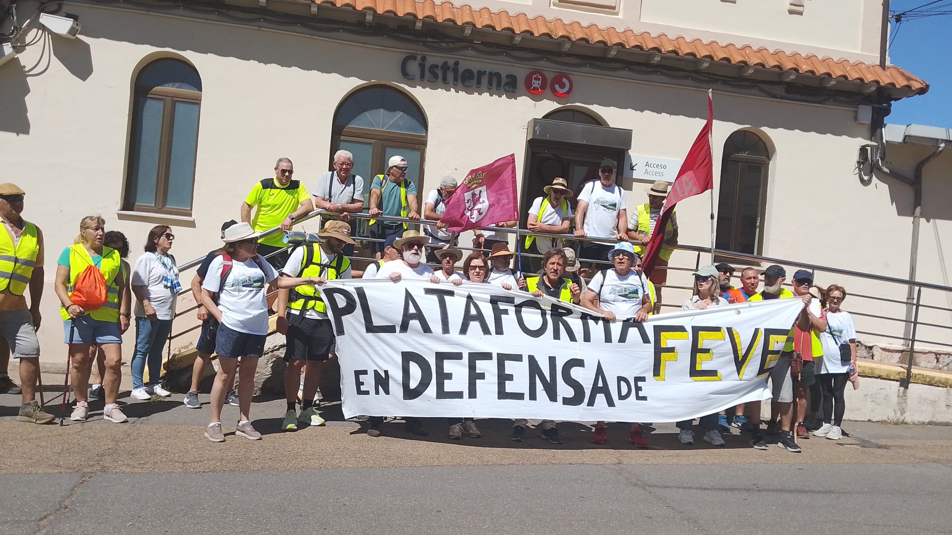 Marcha en Defensa de FEve por Cistierna. Fotos María del Carmen Baldeón
