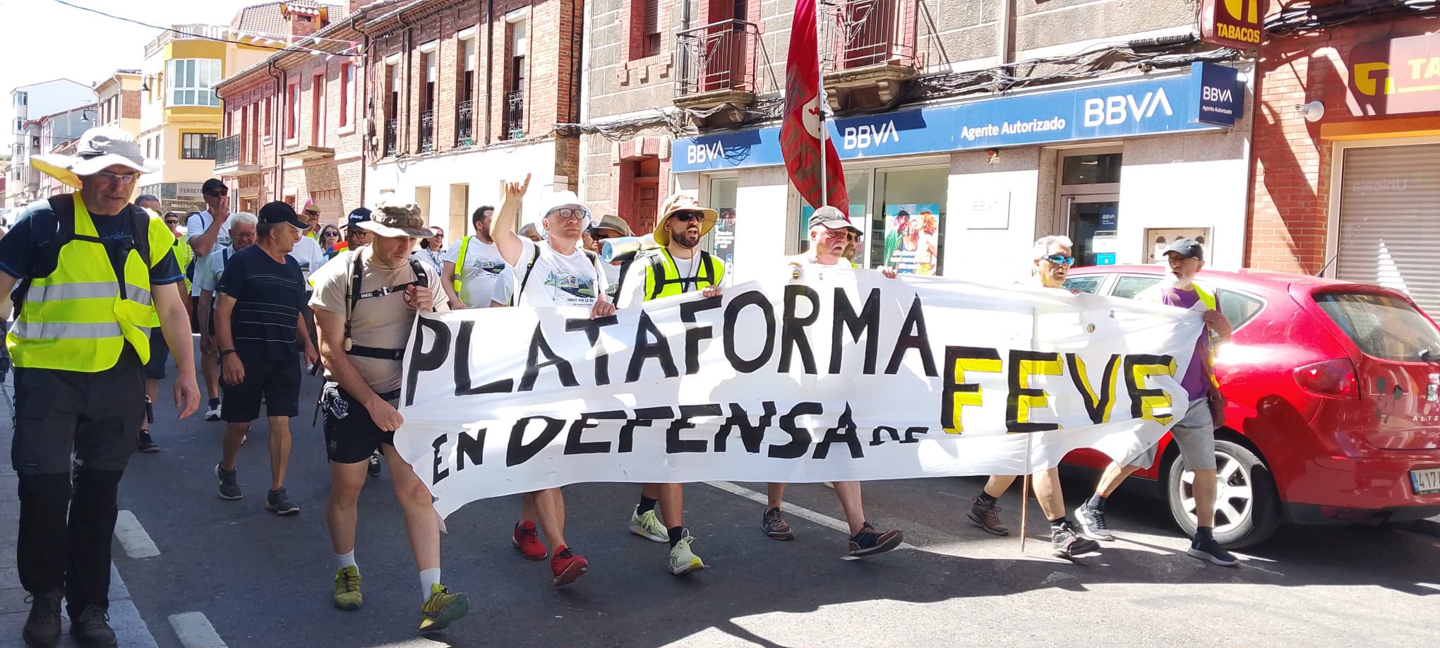 Marcha en Defensa de FEve por Cistierna. Fotos María del Carmen Baldeón