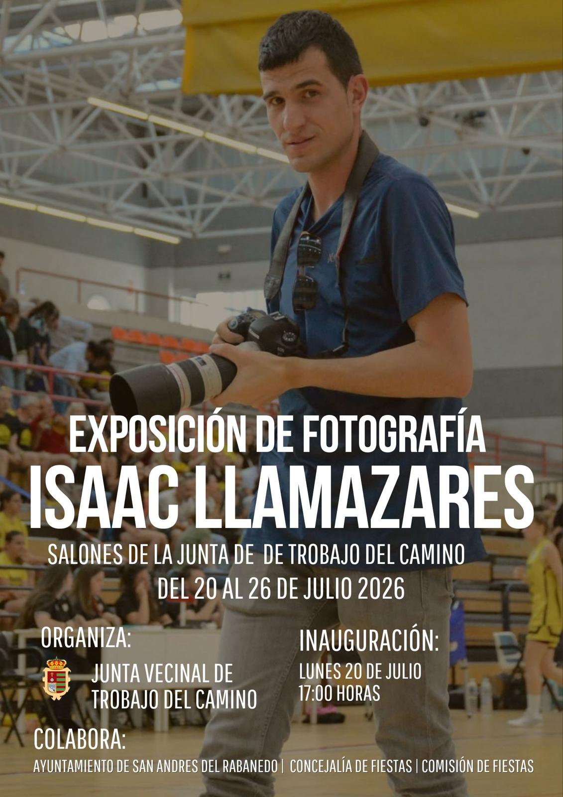 Cartel promocional de la Exposición de Isaac Llamazares