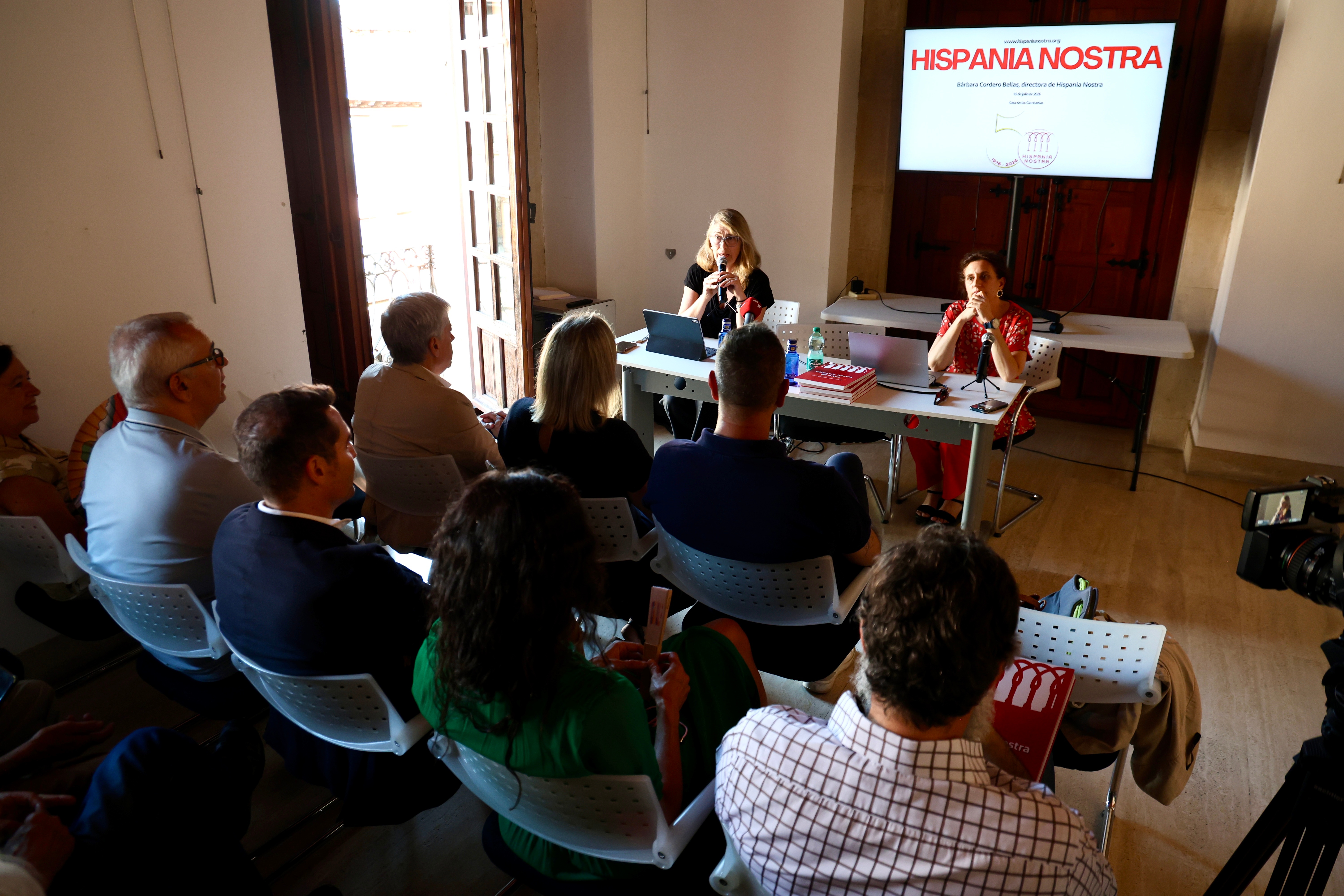 Acto de inauguración de la exposición itinerante ‘Hispania Nostra. 50 años comprometida con el patrimonio’