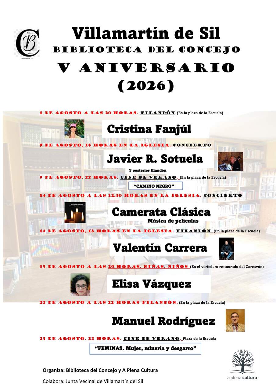 Programa del V aniversario de Villamartín del Sil